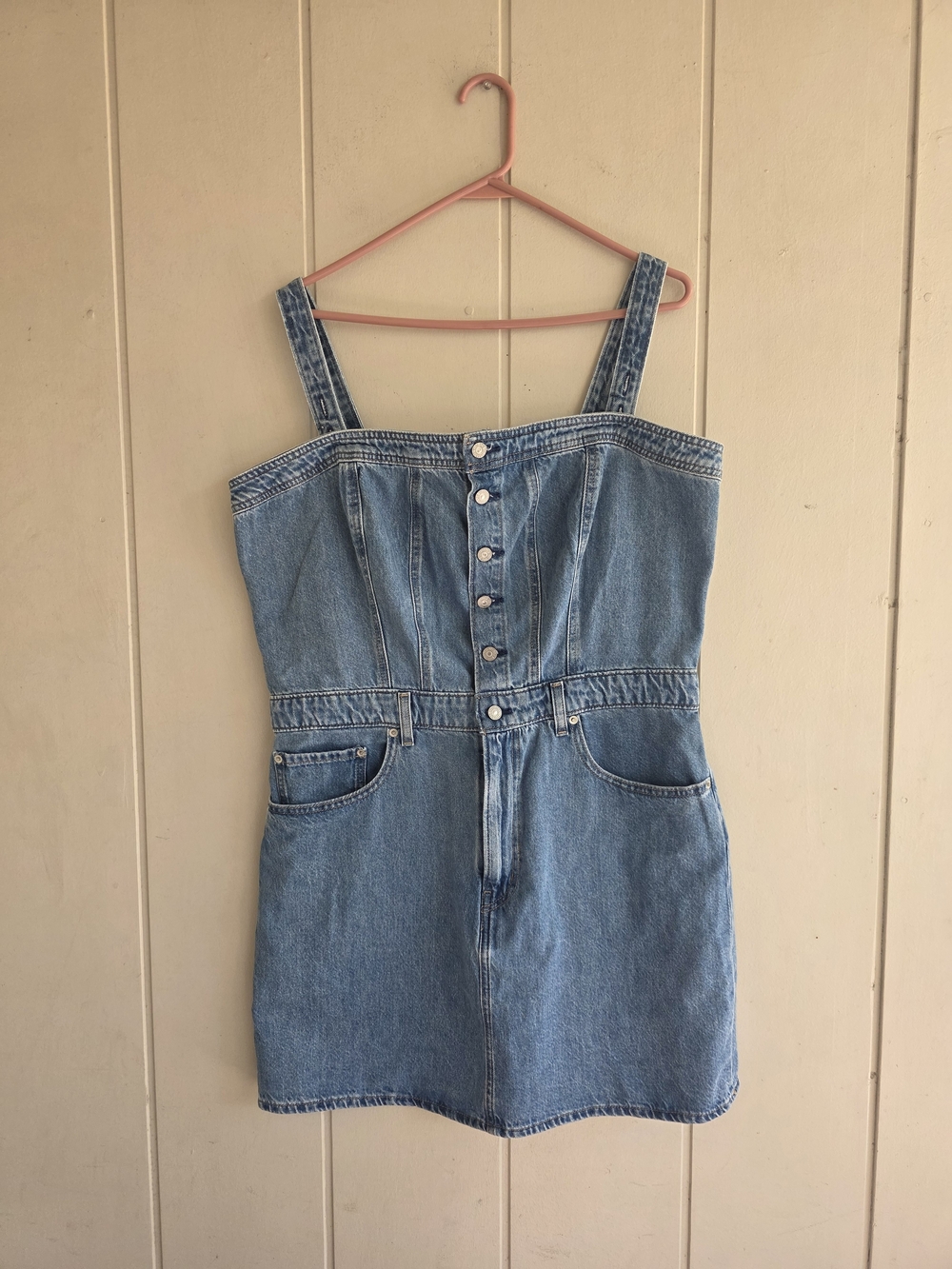 Levis Denim Iconic Button Up Mini Dress New With Tags XXL